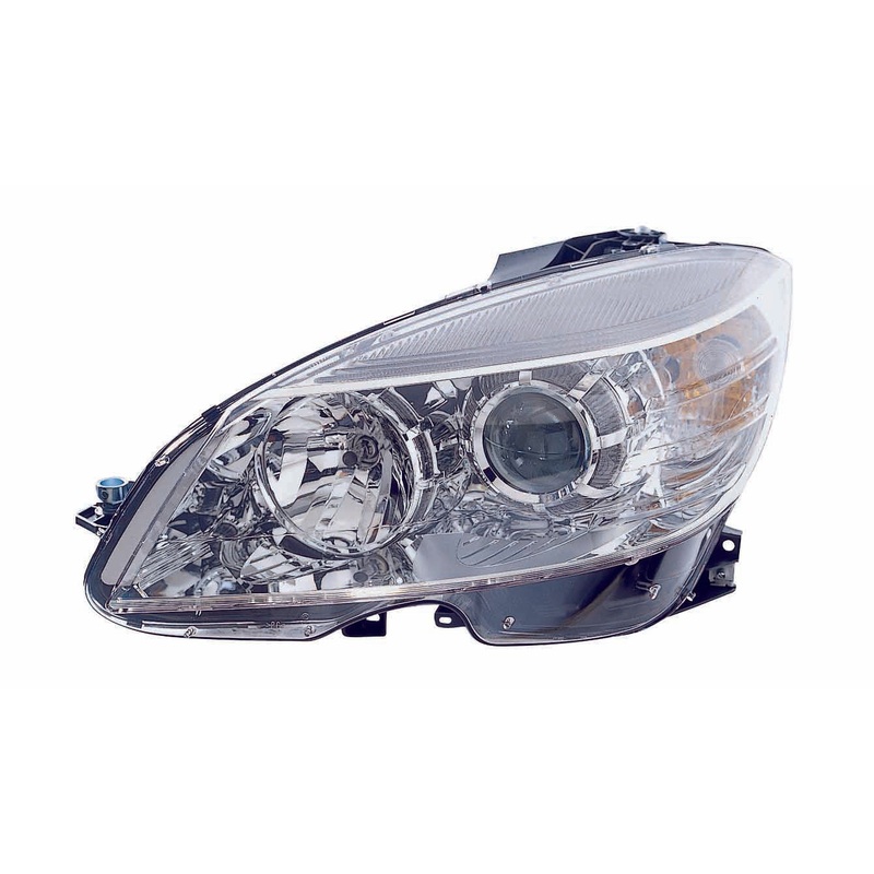 Head Lamp Driver Side Mercedes C230 2008-2009 With Chrome Ring Front Om 09/02/2007 Capa , Mb2502163C – Hunt Parts