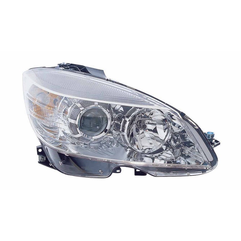 Head Lamp Passenger Side Mercedes C230 2008-2009 With Chrome Ring Front Om 09/02/2007 Capa , Mb2503163C – Hunt Parts