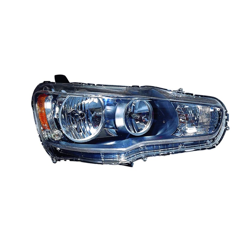 Head Lamp Driver Side Mitsubishi Lancer Evolution 2008-2009 Halogen Capa , Mi2502139C – Hunt Parts
