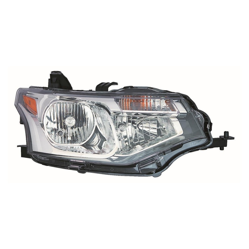 Head Lamp Passenger Side Mitsubishi Outlander 2014-2015 Halogen Exclude Sport Models Capa , Mi2503163C – Hunt Parts