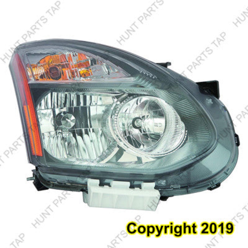 Head Lamp Passenger Side Nissan Rogue 2014-2015 Halogen With Black Bezel Select Japan Built Capa , Ni2503231C – Hunt Parts