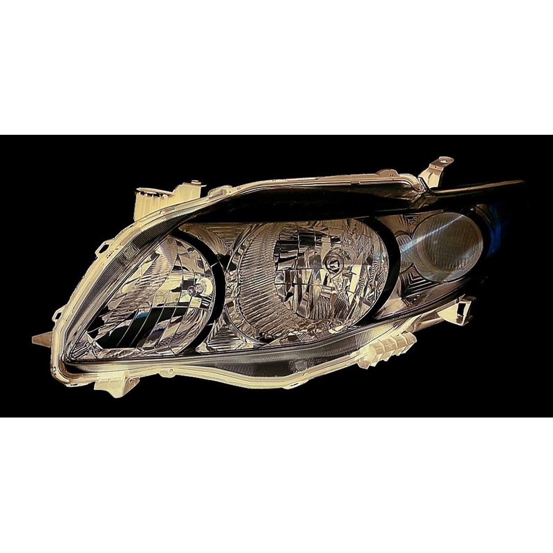 Head Lamp Driver Side Toyota Corolla Sedan 2009-2010 Base/Ce/Le/Xle Capa , To2502182C – Hunt Parts