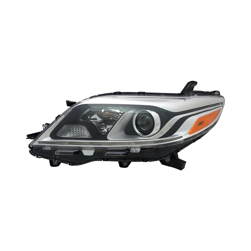 Head Lamp Driver Side Toyota Sienna 2015-2019 Halogen With Led Drl Xle/Ltd Capa , To2502230C – Hunt Parts