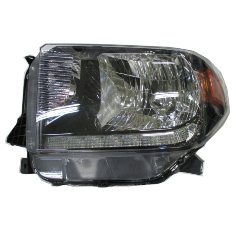 Head Lamp Driver Side Toyota Tundra 2018-2021 Halogen Without Smoked Bezel Capa , To2502260C – Hunt Parts