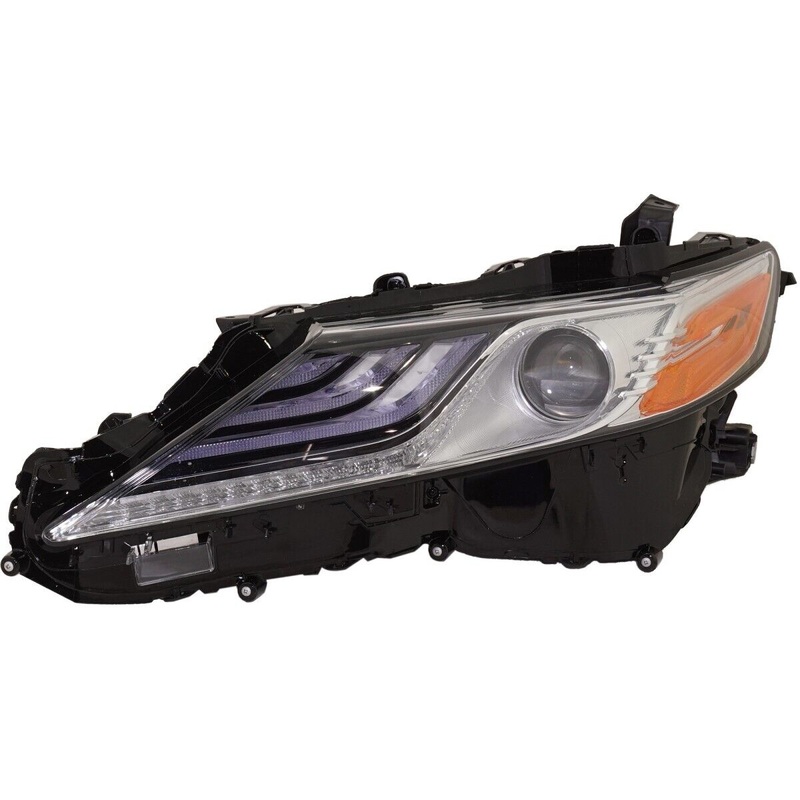 Head Lamp Driver Side Toyota Camry 2019-2023 Led Chrome Bezel Xle Trim High Quality , To2502278 – Hunt Parts