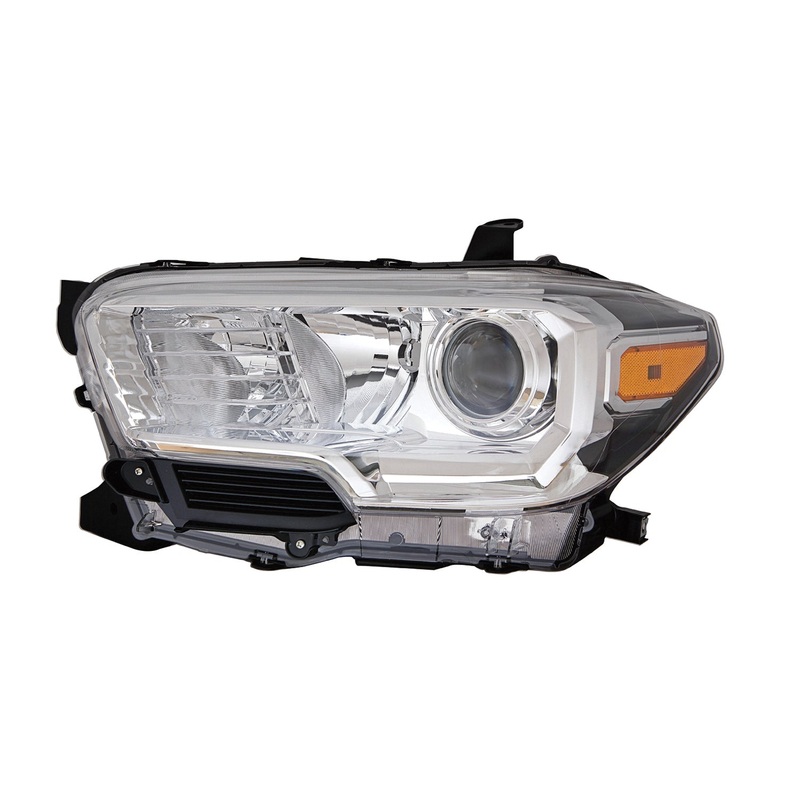Head Lamp Driver Side Toyota Tacoma 2019-2023 Chrome With Fog Without Led Drl Capa , To2502276C – Hunt Parts