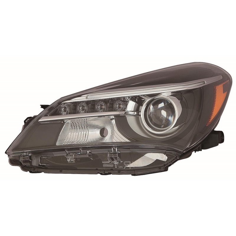 Head Lamp Driver Side Toyota Yaris Hatchback 2015-2017 Halogen With Led Drl Se Model Capa , To2518151C – Hunt Parts