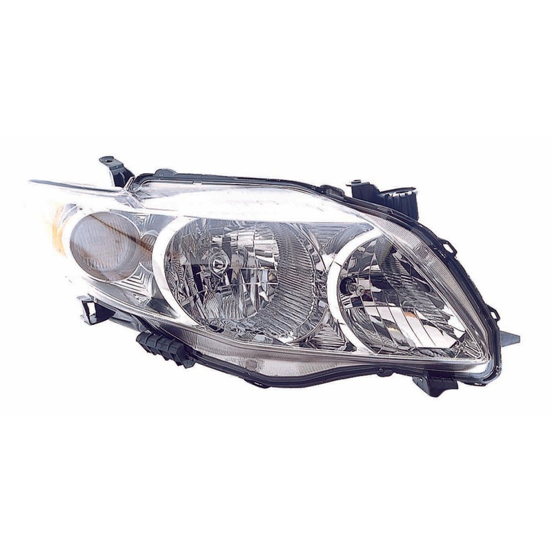 Head Lamp Passenger Side Toyota Corolla Sedan 2009-2010 Base/Ce/Le/Xle Capa , To2503182C – Hunt Parts