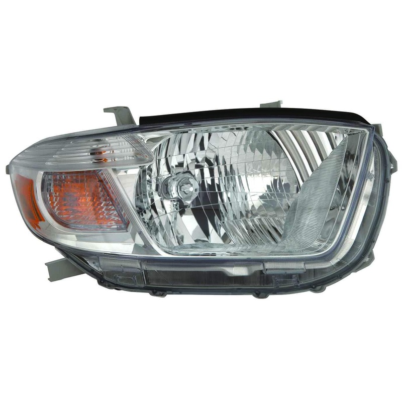 Head Lamp Passenger Side Toyota Highlander 2010 Base/Ltd/Se Mdl Usa Built Capa , To2503201C – Hunt Parts