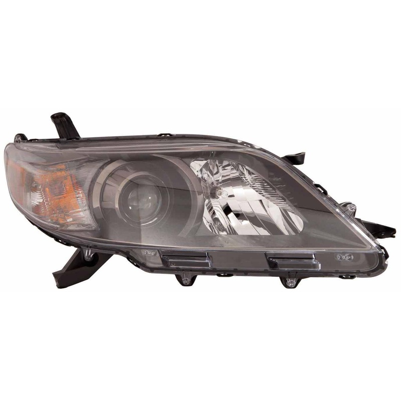 Head Lamp Passenger Side Toyota Sienna 2011-2014 With Black Bezel Se Model Capa , To2503207C – Hunt Parts