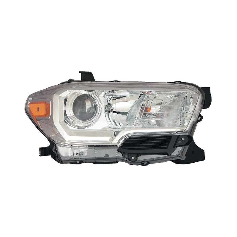 Head Lamp Passenger Side Toyota Tacoma 2016-2019 Halogen Chrome Bezel Without Led Drl Capa , To2503242C – Hunt Parts