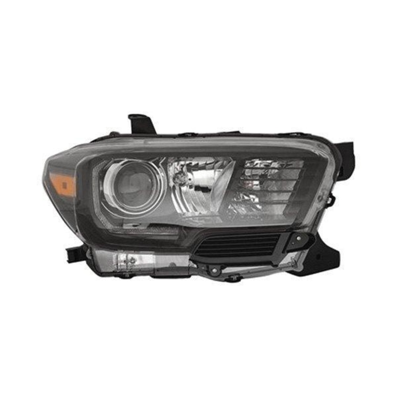 Head Lamp Passenger Side Toyota Tacoma 2017-2019 With Led Fog Lamp Black Bezel Capa , To2503254C – Hunt Parts