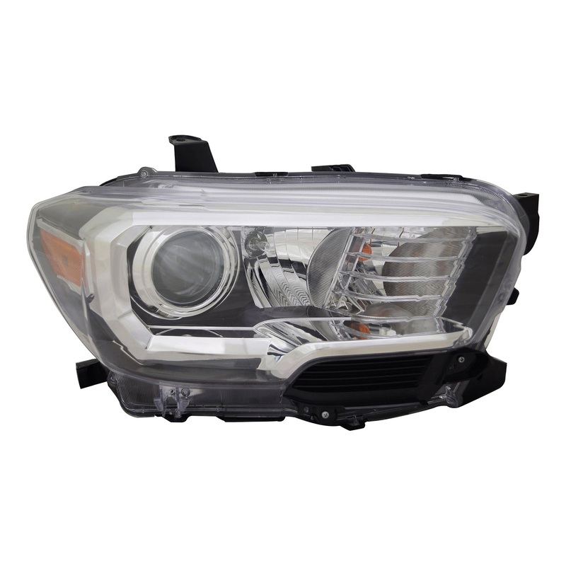 Head Lamp Passenger Side Toyota Tacoma 2018-2019 Without Led Drl/ Fog Lamp Capa , To2503266C – Hunt Parts