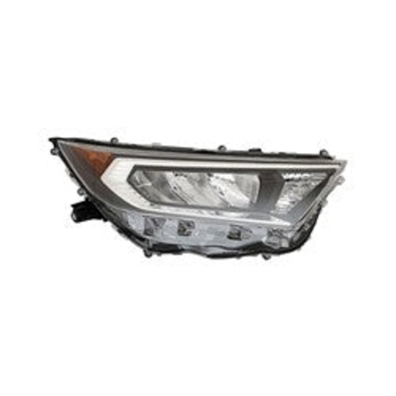 Head Lamp Passenger Side Toyota Rav4 2019-2022 Led With Chrome Housing Japan Built Capa , To2519201C – Hunt Parts