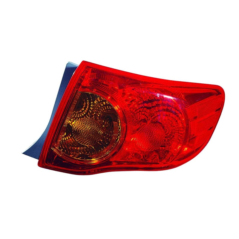 Tail Lamp Passenger Side Toyota Corolla Sedan 2009-2010 Capa – Hunt Parts