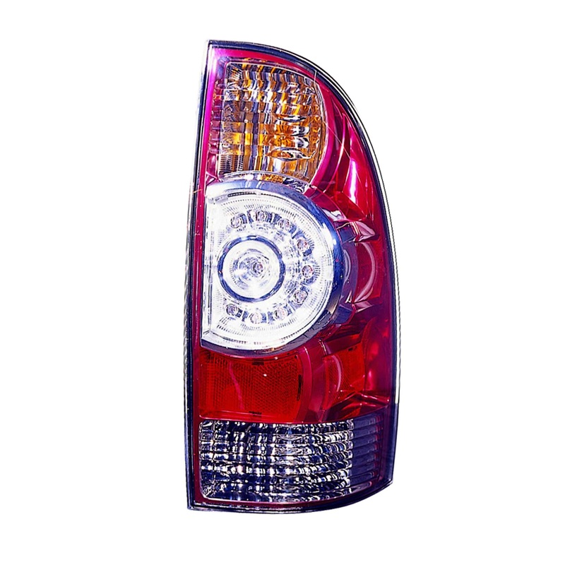 Tail Lamp Passenger Side Toyota Tacoma 2005-2015 Led Type With Clear Center Lens Capa , To2801177C – Hunt Parts