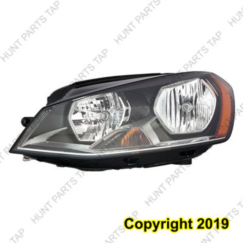Head Lamp Driver Side Volkswagen E Golf 2015-2019 Halogen Capa , Vw2502158C – Hunt Parts