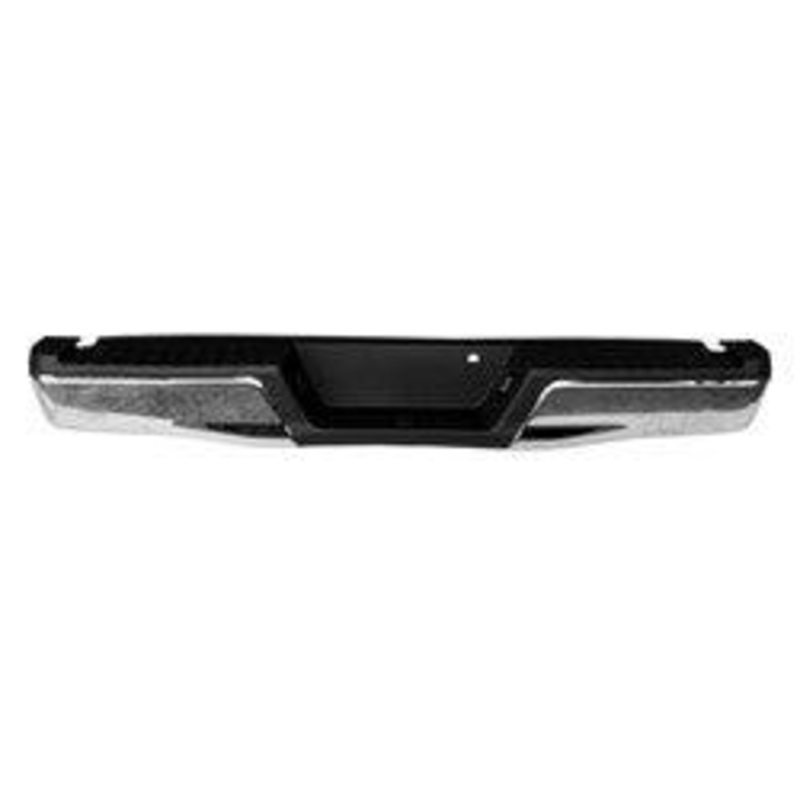 Bumper Rear Assembly Ford F150 2015-2020 Chrome With Black Pad Without Towith Sensor Capa , Fo1103183C – Hunt Parts