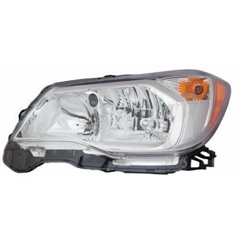 Head Lamp Driver Side Subaru Forester 2014-2016 Halogen 2.5L Chrome Bezel Capa , Su2502145C – Hunt Parts