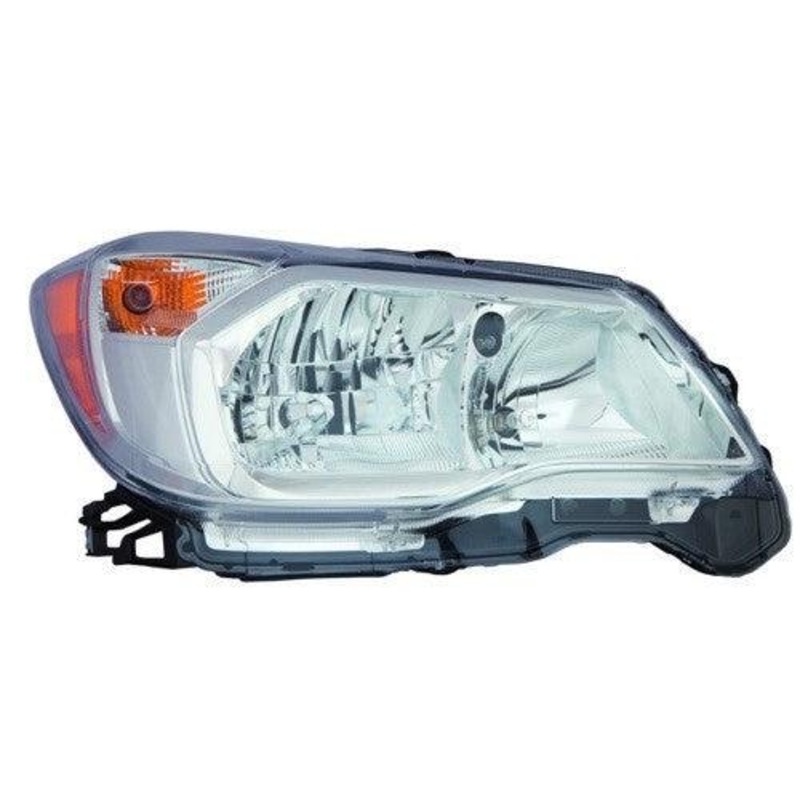 Head Lamp Passenger Side Subaru Forester 2014-2016 Halogen 2.5L Chrome Bezel Capa , Su2503145C – Hunt Parts