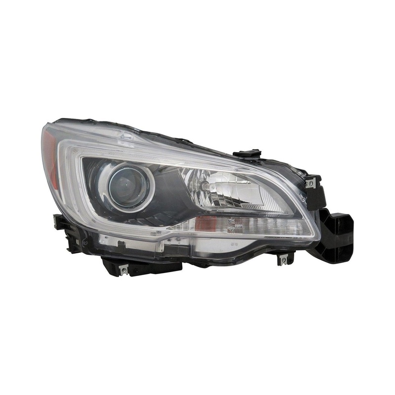 Head Lamp Passenger Side Subaru Legacy 2015-2017 Halogen With Black Bezel/Chrome Trim 3.6L Capa , Su2503149C – Hunt Parts
