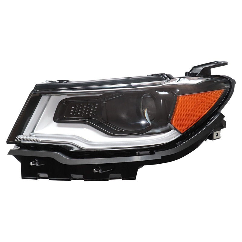 Head Lamp Driver Side Jeep Compass 2017-2021 Hid Without Led Accent High Quality , Ch2502312 – Hunt Parts