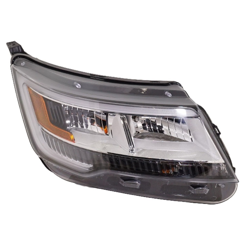 Head Lamp Passenger Side Ford Explorer 2018-2019 Black Housing Capa , Fo2503389C – Hunt Parts