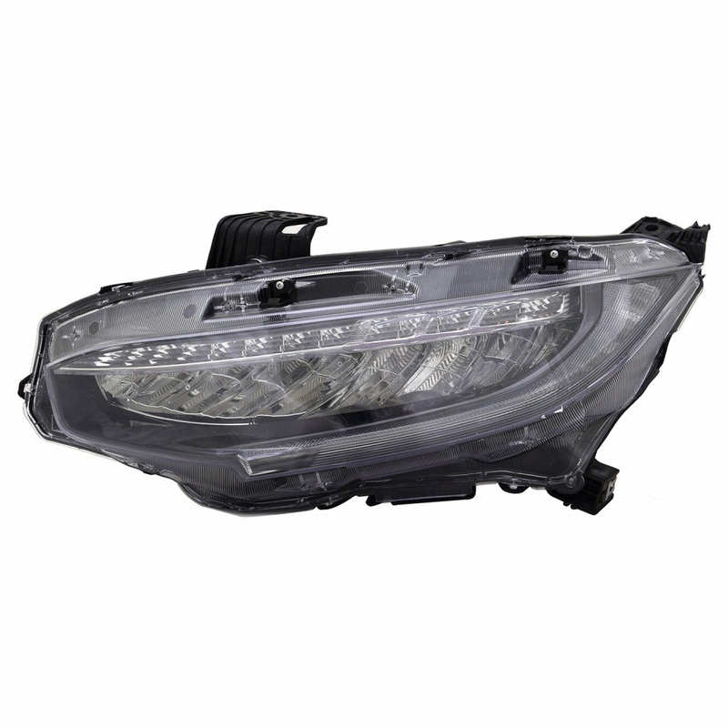 Head Lamp Driver Side Honda Civic Coupe 2019 Led Us/Canada Built For Touring Trim Capa , Ho2502195C – Hunt Parts