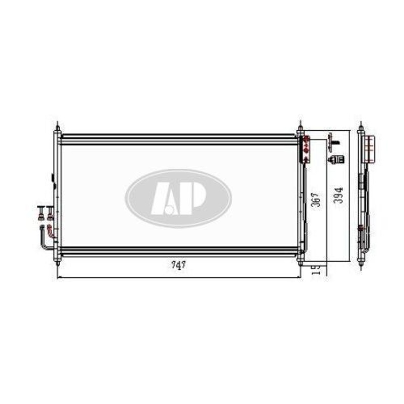 Condenser Nissan Murano 2003-2007 3248 , NI3030153