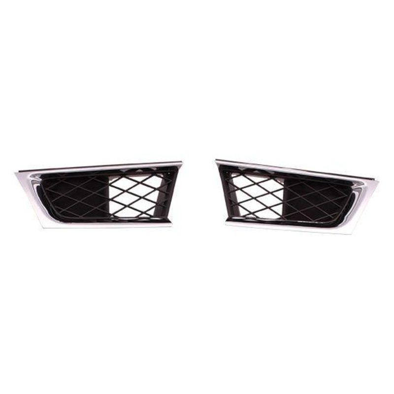 Grille Outer Driver Side Subaru Impreza 2006-2007 Matt-Black With Chrome Mldg (Impreza/Outback) , SU1200148