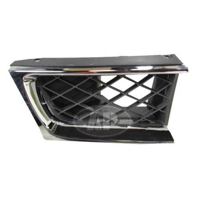 Grille Outer Passenger Side Subaru Impreza 2006-2007 Matt-Black With Chrome Mldg (Impreza/Outback) , SU1200147