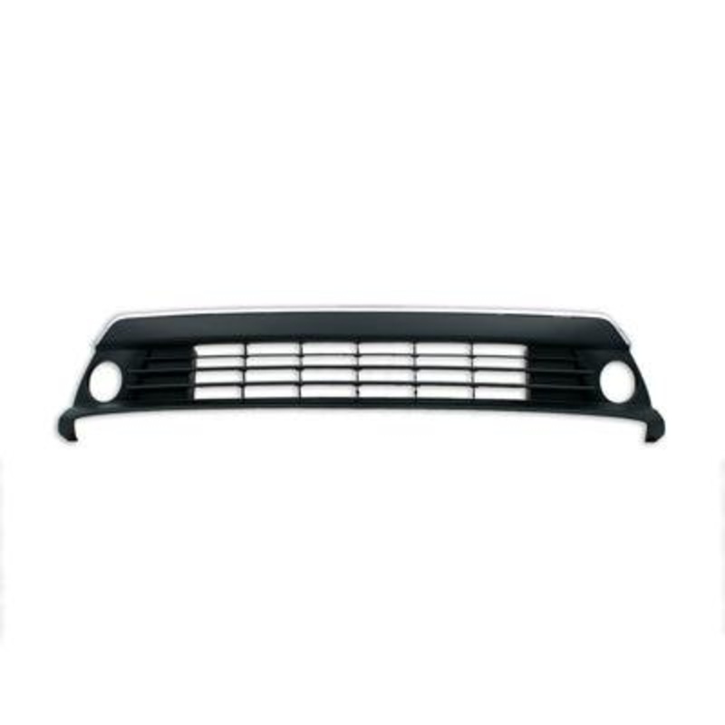 Grille Lower Partial Primed Black Toyota Prius Plug-In 2012-2015 With Chrome Mldg With Fog Lamp Hole Prius Plug In , TO1036139