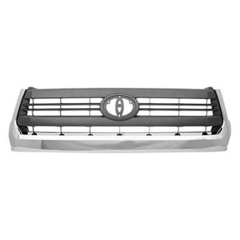 Grille Toyota Tundra 2014-2017 Painted Gray With Chrome Moulding Sr5 Model , TO1200373