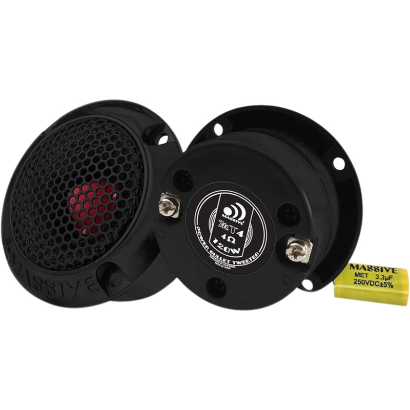 1″ 60W RMS 4-Ohm Power Super Tweeter Massive Audio MT4 Series