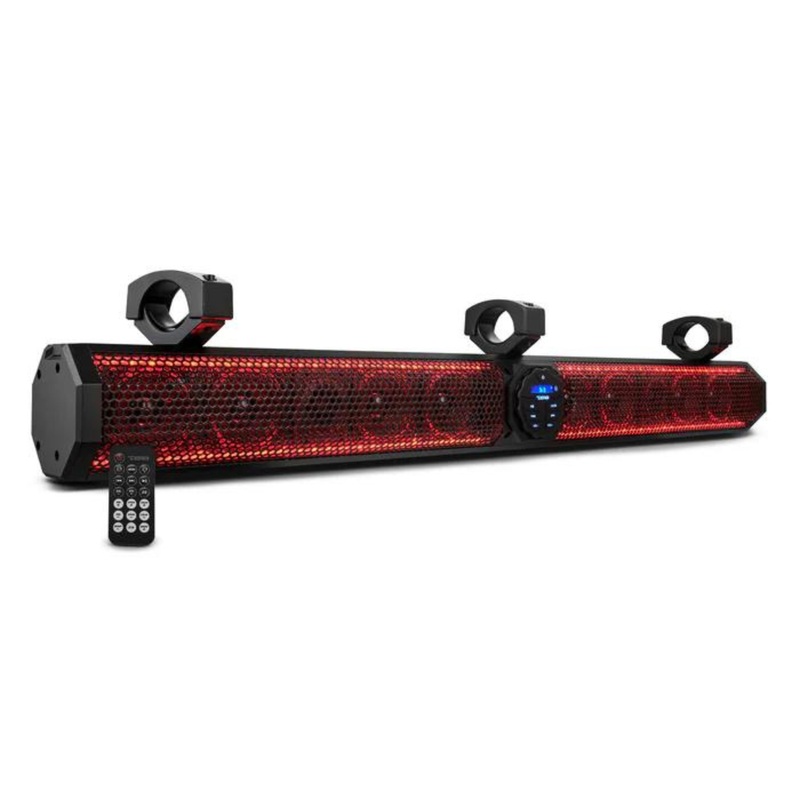 37″ 1200WMarine Amplified Soundbar w/ Bluetooth USB & RGB DS18 / SB37BTXRGB