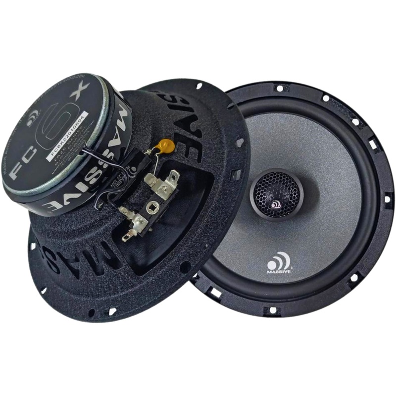 6.5″ 75W RMS 4-Ohm Coaxial Speakers Massive Audio Faze Series FC6X