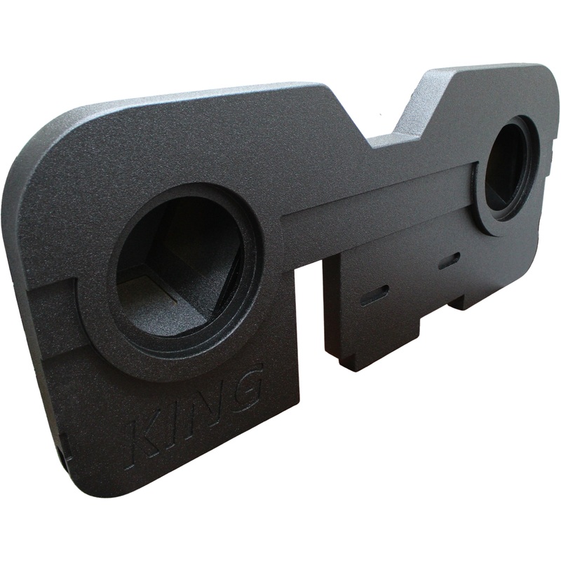 Dual 10″ Ported Upfire Sprayed Finish King Box for 02-24 Ram 1500/2500/3500