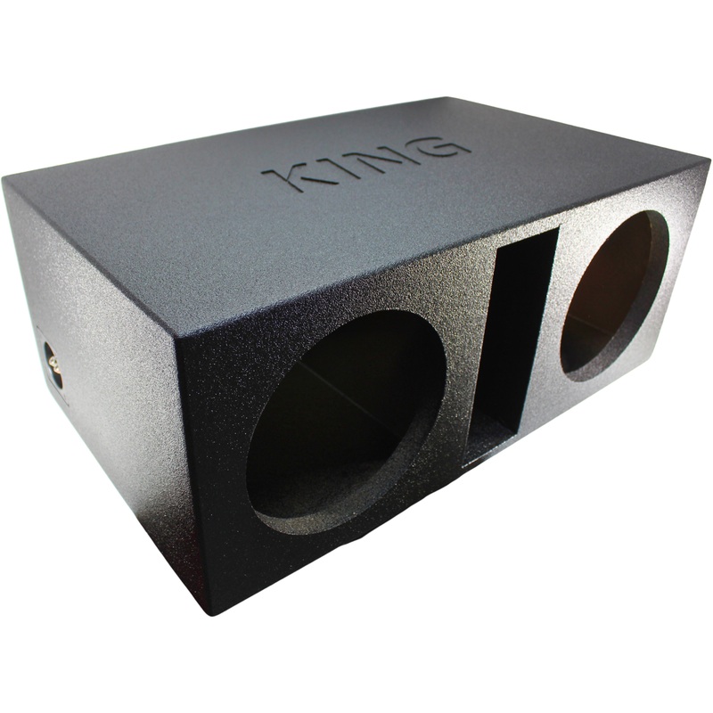Dual 10″ SPL Front Ported Sprayed Finish Universal King Box | AK-10DVXL