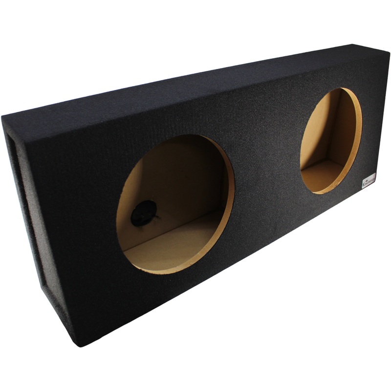 Dual 12″ Wedge Style Sealed Carpet Finish Universal Truck Enclosure King Box