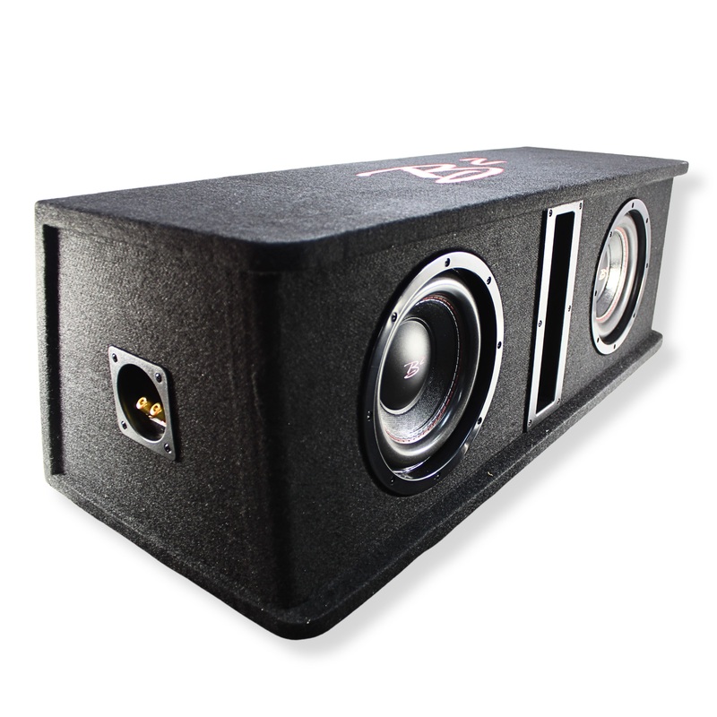 B2 Audio Dual 8″ 800W Peak Dual 2 Ohm Vented Loaded Subwoofer Enclosure DVPE28