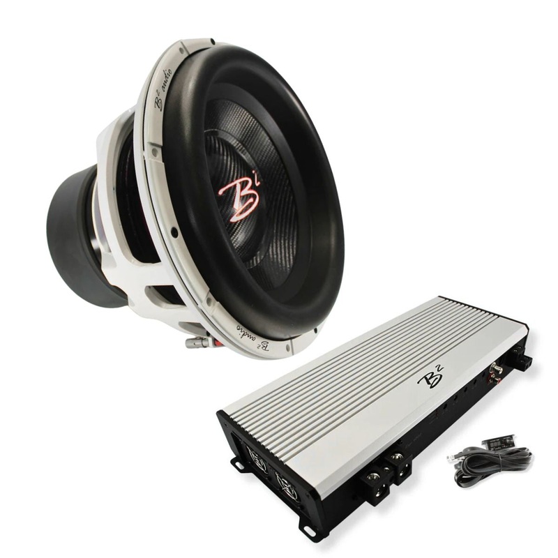 B2 Audio Rage 4800 Watt 1-Ohm Monoblock Amplifier w RAGEXL V2 15″ Subwoofer