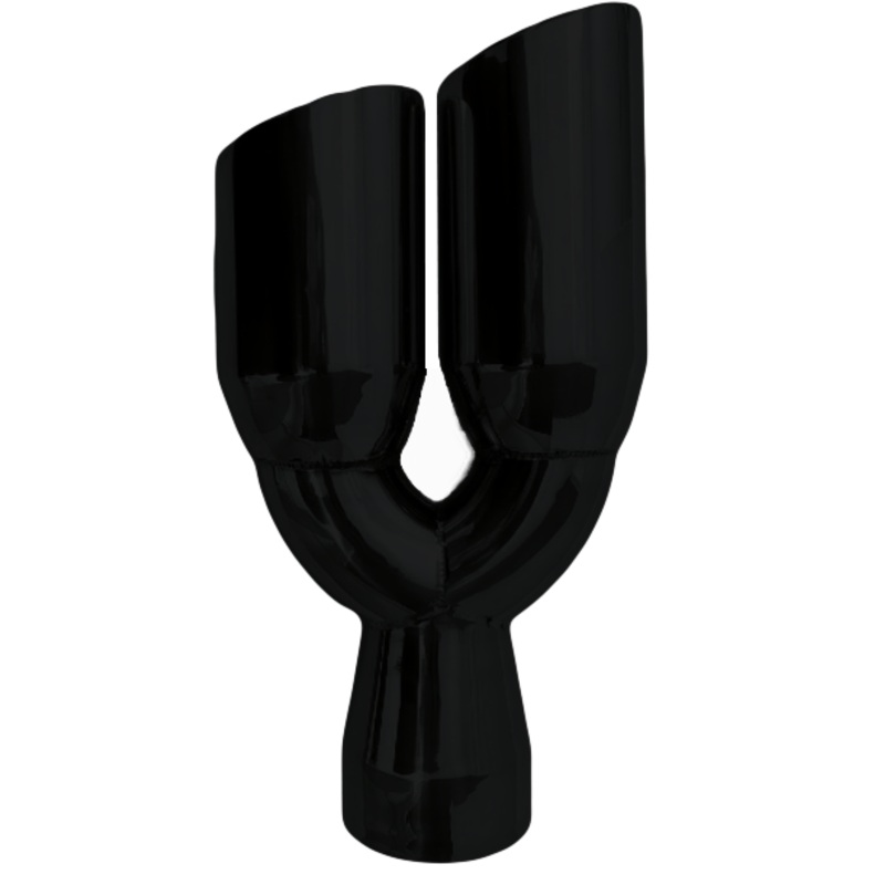 Dual Slant Cut Stainless Steel Exhaust Tip Auto Product Makers 1637BK