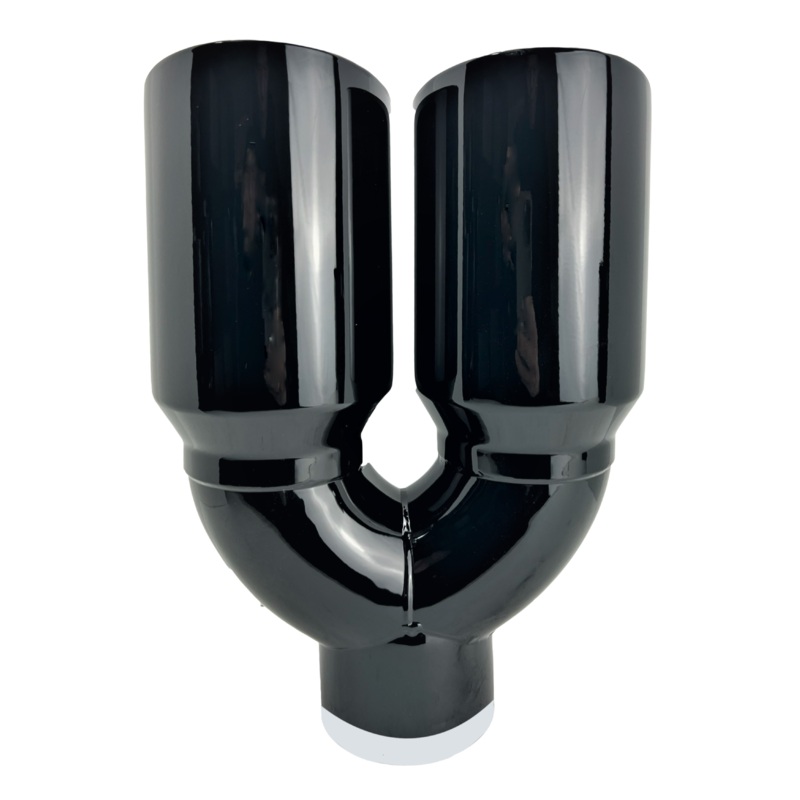 Dual Slant Cut Stainless Steel Exhaust Tip Auto Product Makers 1648BK