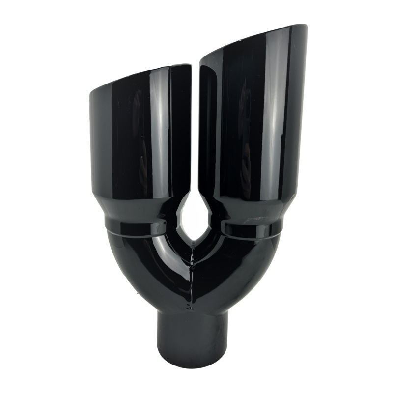 Dual Slant Cut Stainless Steel Exhaust Tip Auto Product Makers 1649BK