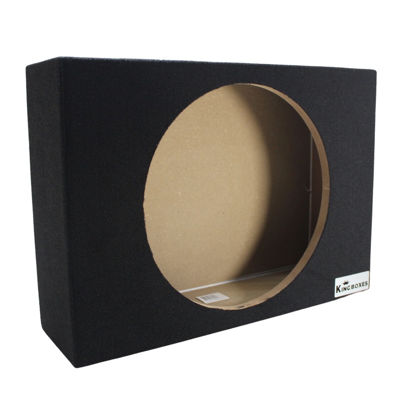 King Boxes Single 12″ Shallow Vented Carpeted Speaker Box KG-ASHALLOWV12