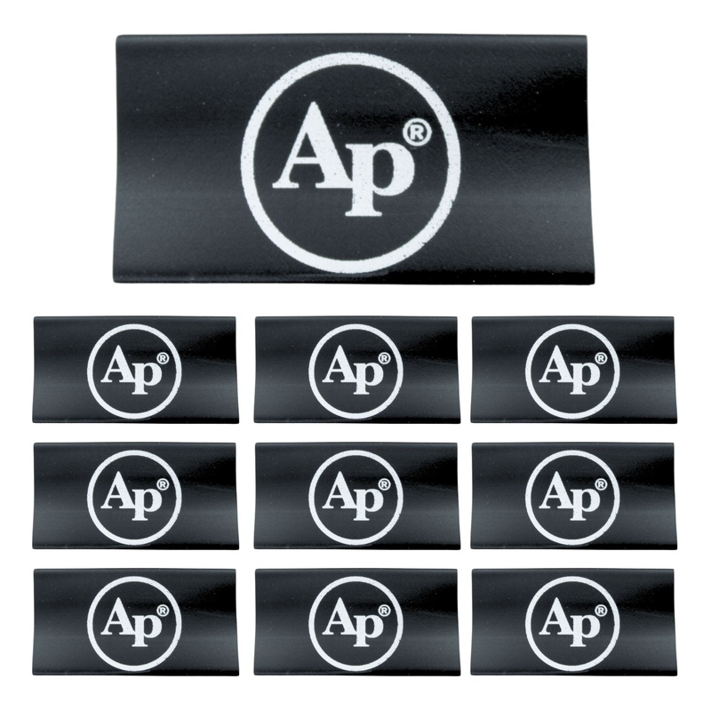 0 Gauge 3:1 Heat Shrink with Audiopipe Logo 10 Pack Black Horizontal Logo