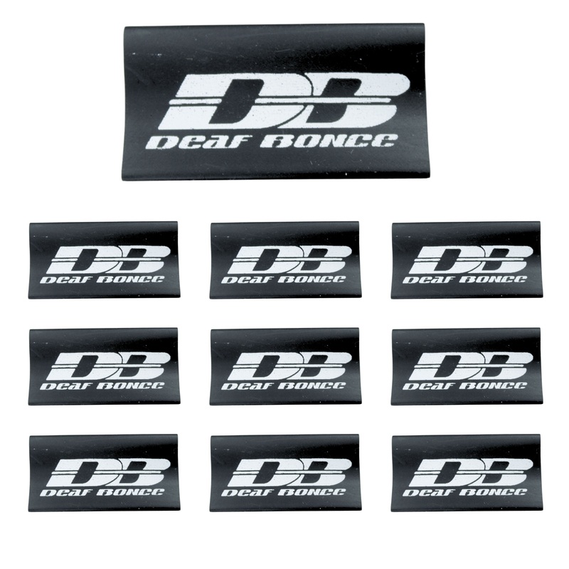 0 Gauge 3:1 Heat Shrink with Deaf Bonce / Avatar Logo 10 Pack Black Avatar Logo
