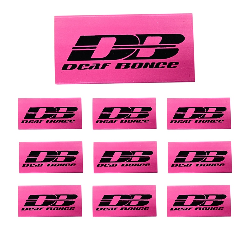 0 Gauge 3:1 Heat Shrink with Deaf Bonce / Avatar Logo 10 Pack Red Avatar Logo