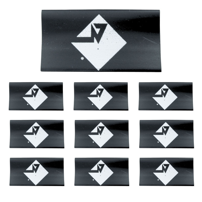 0 Gauge 3:1 Heat Shrink with Rockford Fosgate Logo 10 Pack Black Horizontal Logo