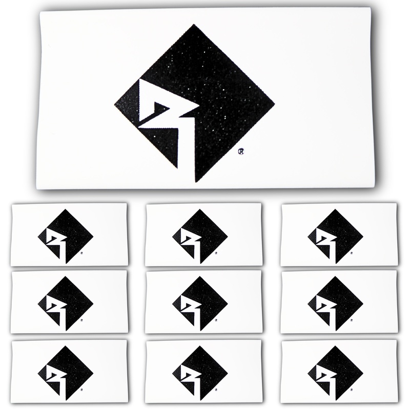 0 Gauge 3:1 Heat Shrink with Rockford Fosgate Logo 10 Pack White Horizontal Logo